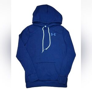 Under Armour Women’s Bluza Damska Blue French Terry Popover Hoodie Size Large